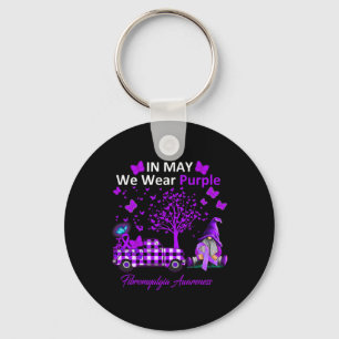 May We Wear Purple Fibromyalgia Awareness Gifts  Key Ring
