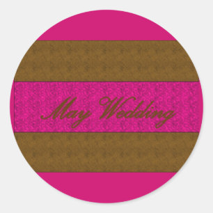 "May Wedding" Elegant Sticker