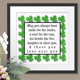 May you always have walls for the winds, poster