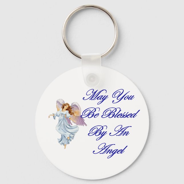 May You Be Blessed By An Angel Key Ring (Front)