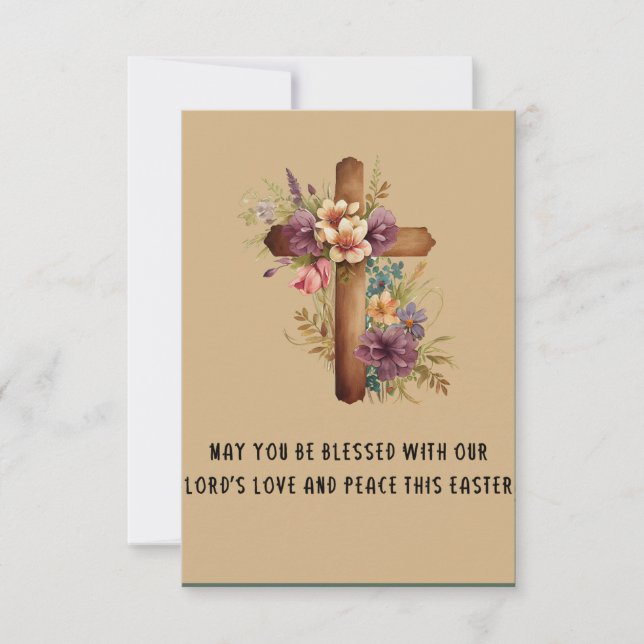 May you be blessed with our Lord Easter Card (Front)