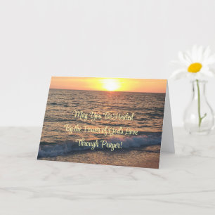 May you be healed by the power of God's Love, card