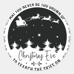 May You Never be Too Old to Search the Skies Classic Round Sticker