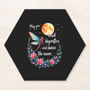 May You Touch Dragonflies And Stars Dance With Fai Paper Coaster