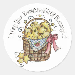 May Your Basket Be Full of Blessings Sticker