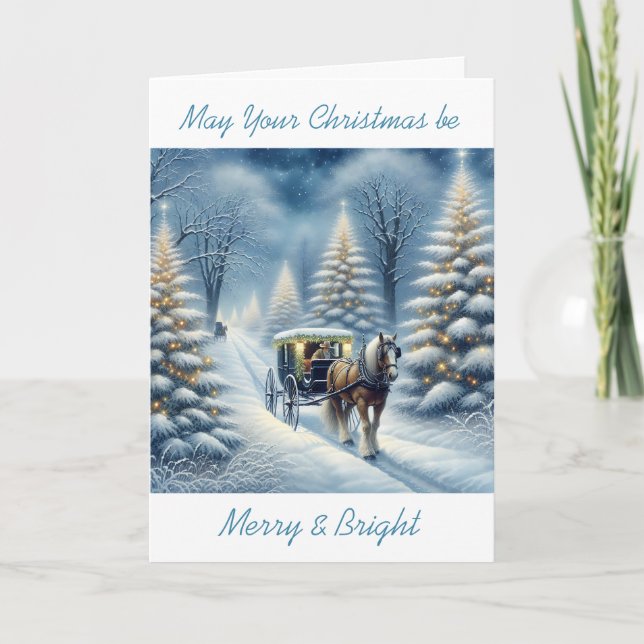May Your Christmas be Merry and Bright Holiday Card (Front)