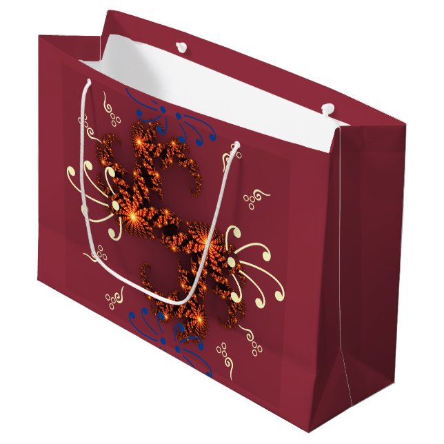 May your Christmas be merry and bright  Large Gift Bag (Front Angled)