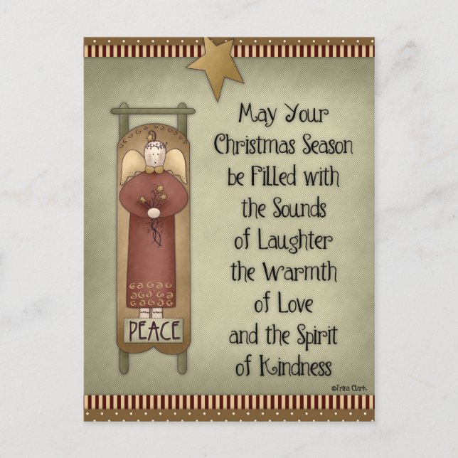 May Your Christmas Season Holiday Postcards (Front)