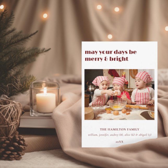 May Your Days Be Merry & Bright Christmas Card (Creator Uploaded)