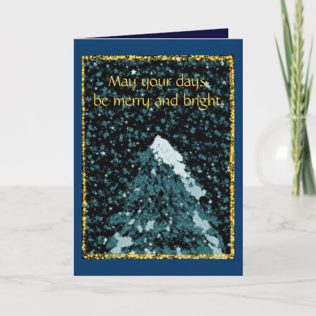 May your days be merry holiday card (Front)