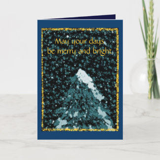 May your days be merry holiday card