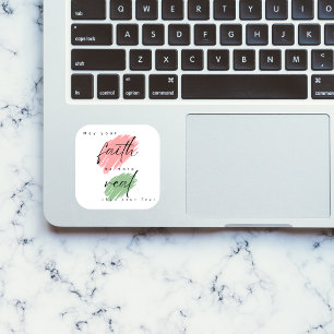 May your faith Christian sticker Religious