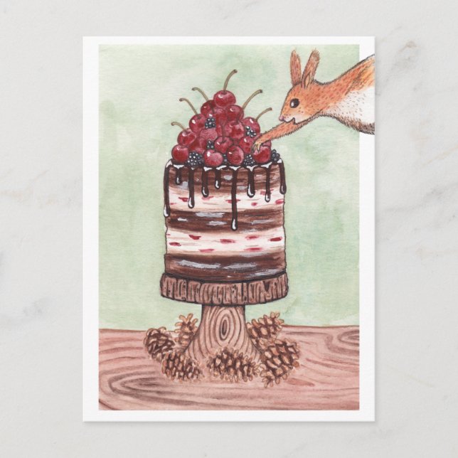 May Your Holiday be Cherry & Bright Postcard (Front)