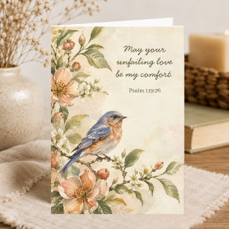 May Your Unfailing Love Christian Encouragement Card