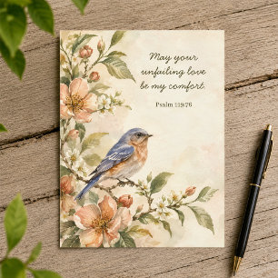 May Your Unfailing Love Christian Faith Postcard