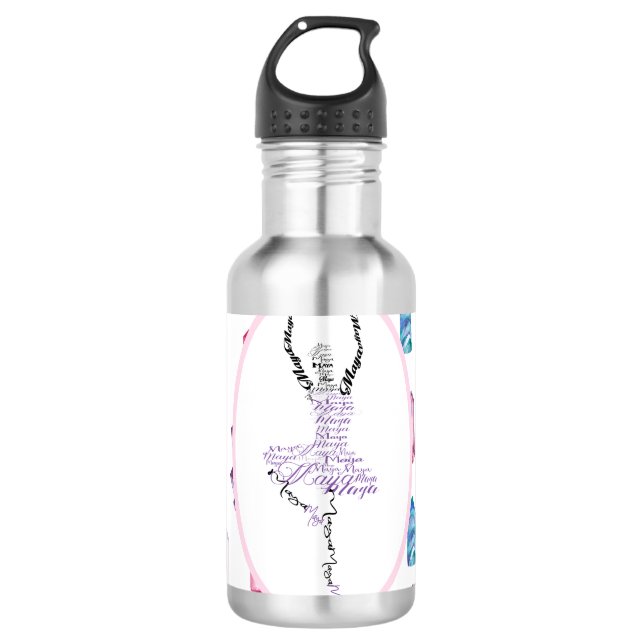 Maya Ballerina Personalised Dancer Gift 710 Ml Water Bottle (Front)