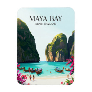 Maya Bay Thailand Magnet