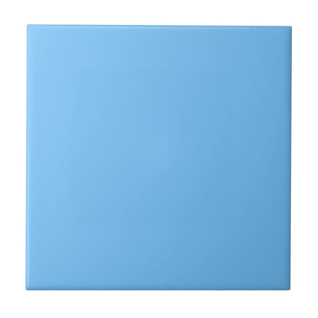 Maya Blue Solid Colour Ceramic Tile (Front)
