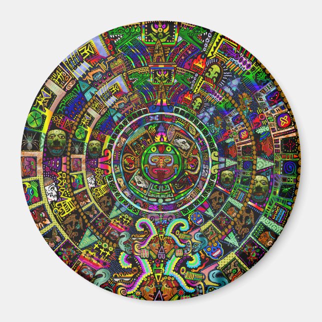 Maya Calendar by Myztico Magnet (Front)