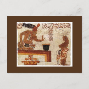 Maya Frothed Chocolate Postcard