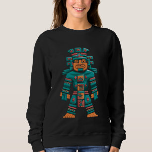 Maya God Mayan Mythology Ancient God Itzamna Sweatshirt