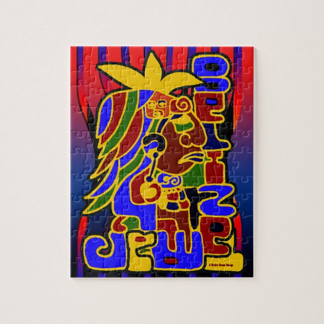 Maya head jigsaw puzzle (Vertical)