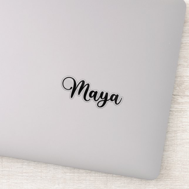 Maya Name - Handwritten Calligraphy (Detail)