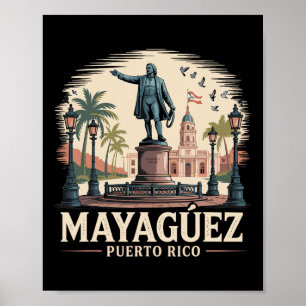 Mayaguez Puerto Rico Souvenir Poster