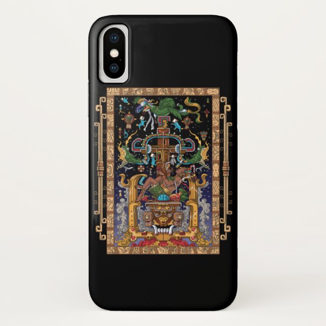 Mayan Astronaut King Pakal Case-Mate iPhone Case (Back)