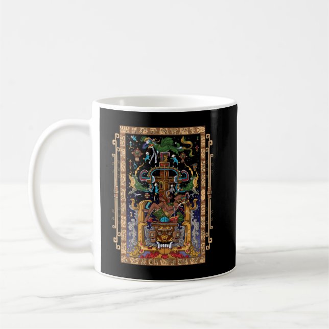 Mayan Astronaut King Pakal Coffee Mug (Left)
