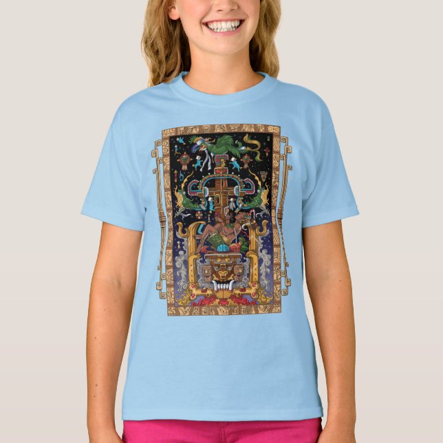 Mayan Astronaut King Pakal T-Shirt (Front)