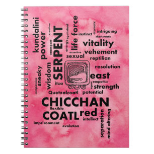 Mayan Aztec Birthday Word cloud Chicchan Notebook