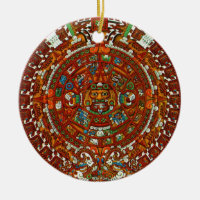 mayan aztec Calendar Ornament