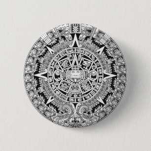 Mayan Calendar 12.21.2012 Aztec 6 Cm Round Badge
