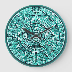Mayan Calendar (12 Hour Dial) Large Clock