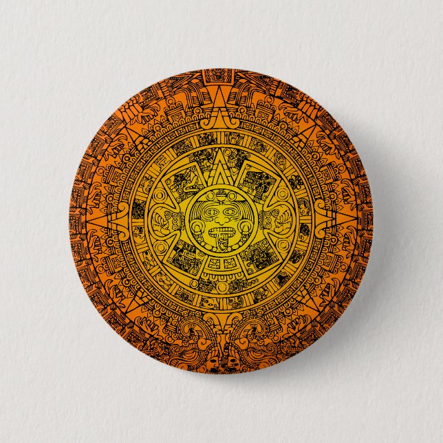 Mayan Calendar 6 Cm Round Badge (Front)