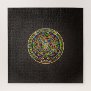 Mayan Calendar - colour Jigsaw Puzzle