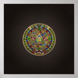 Mayan Calendar - colour Poster