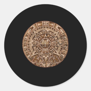 Mayan Calendar Inca Aztec Culture Civilisation Gif Classic Round Sticker