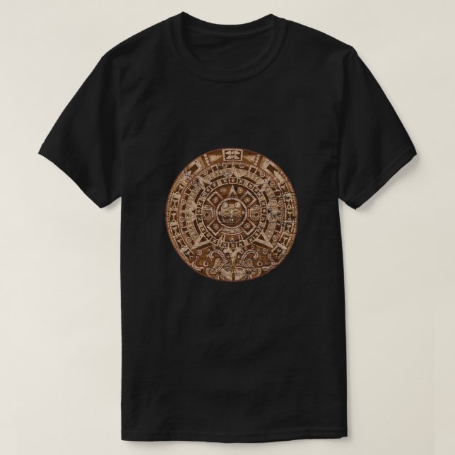 Mayan Calendar Inca Aztec Culture Civilisation Gif T-Shirt (Design Front)