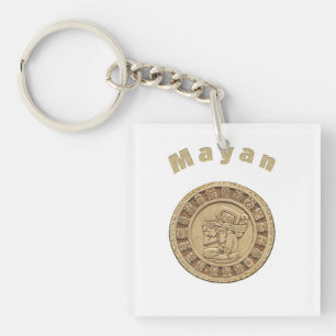 Mayan calendar key ring