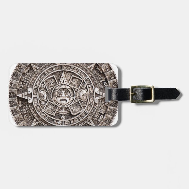 Mayan Calendar Luggage Tag (Front Horizontal)