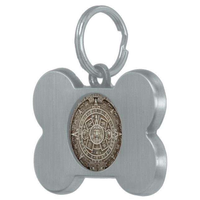 Mayan Calendar Pet ID tag (Front Right)