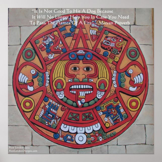 Mayan Calendar & Proverb Poster (Front)