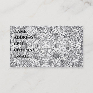 'Mayan Calendar Stone' Business Card