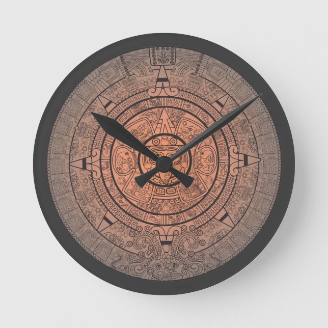 Mayan Calendar  Wall Clock (Front)