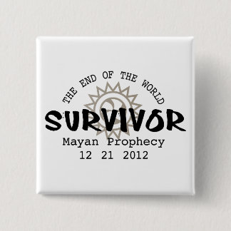 Mayan Calender End of the World 2012 15 Cm Square Badge