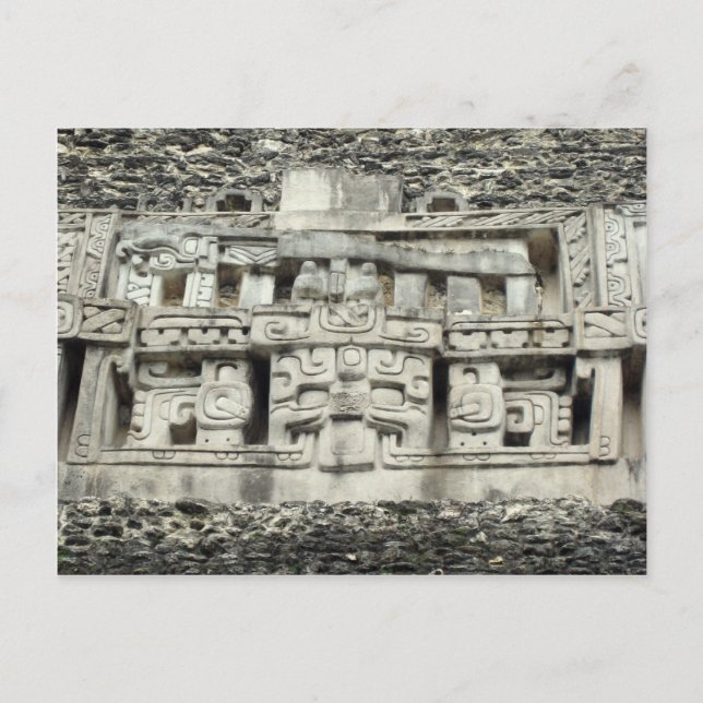 Mayan carvings postcard (Front)
