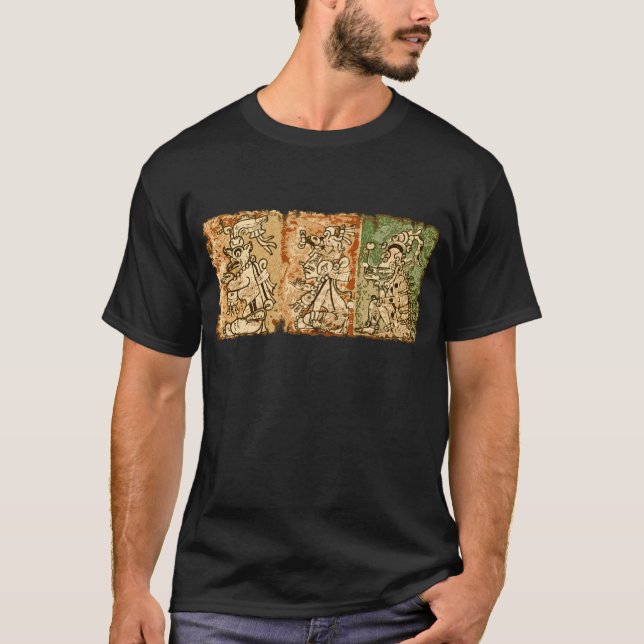 Mayan Dresden codex T-Shirt (Front)