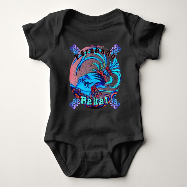 Mayan Elf: Defiance & Baby Name Baby Bodysuit (Front)